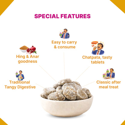 Hing Anar Ayurvedic Digestive Goli + Morning Fresh Plus Churna Combo | Gas, Acidity, Indigestion & Constipation Relief | Hing Goli & Ayurvedic Churna for Daily Digestion