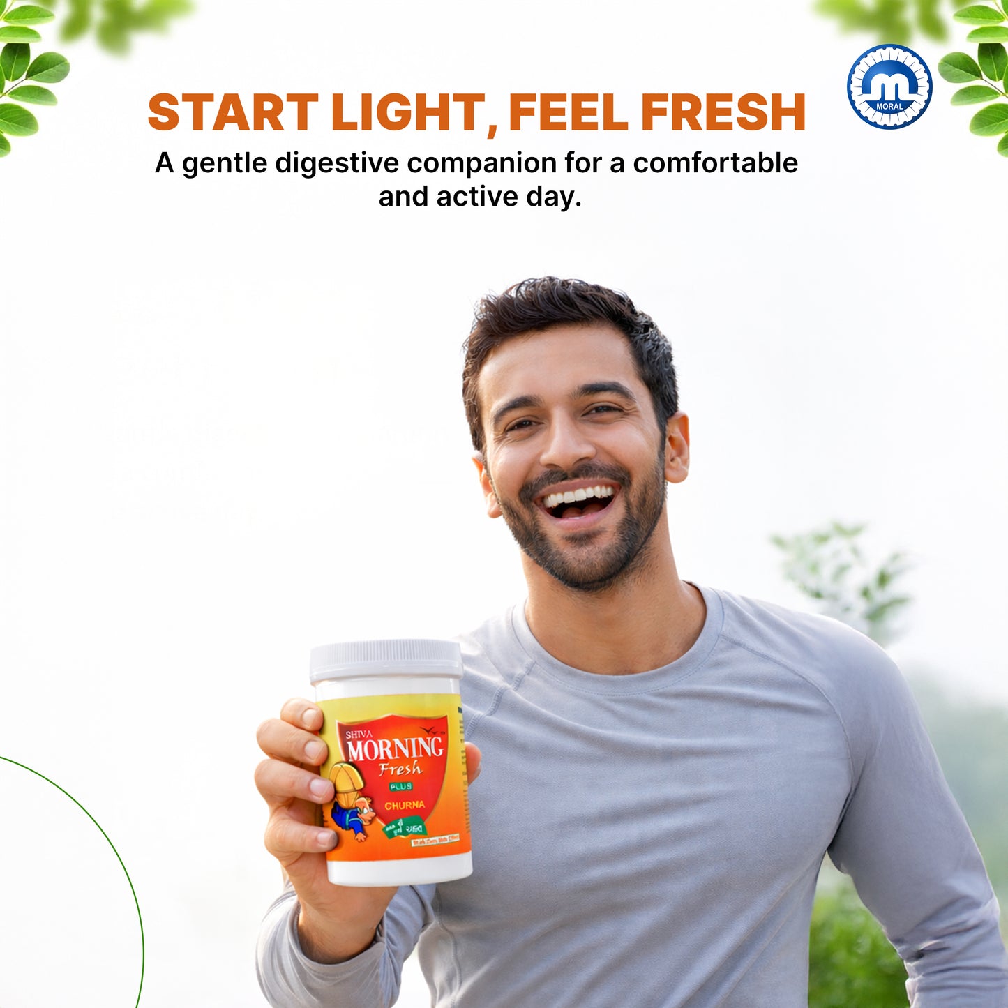 Morning Fresh Plus Churna – Ayurvedic Digestive Powder for Gas, Acidity & Constipation Relief | Herbal Digestive Support | Natural Ingredients | Daily Gut Care | Pack of 4