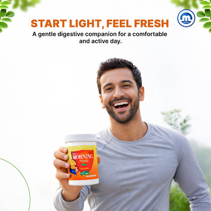 Morning Fresh Plus Churna – Ayurvedic Digestive Powder for Gas, Acidity & Constipation Relief | Herbal Digestive Support | Natural Ingredients | Daily Gut Care | Pack of 4