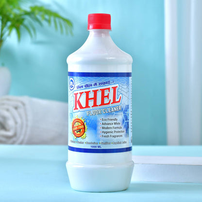 KHEL Floor Cleaner Liquid – Eco Friendly Multipurpose Floor Cleaning Solution with Fresh Fragrance | Hygienic Germ Protection for Tiles, Marble & Kitchen Floors | 1L Each (Pack of 4)
