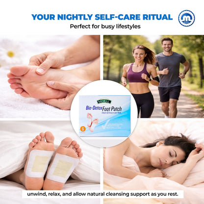 Bio-Detox Foot Patch | Overnight Cleansing Foot Pads for Relaxation & Wellness | Easy to Use Detox Foot Pads | Natural Ingredients for Sleep Aid | Pain Relief |Pack of 6 Pads
