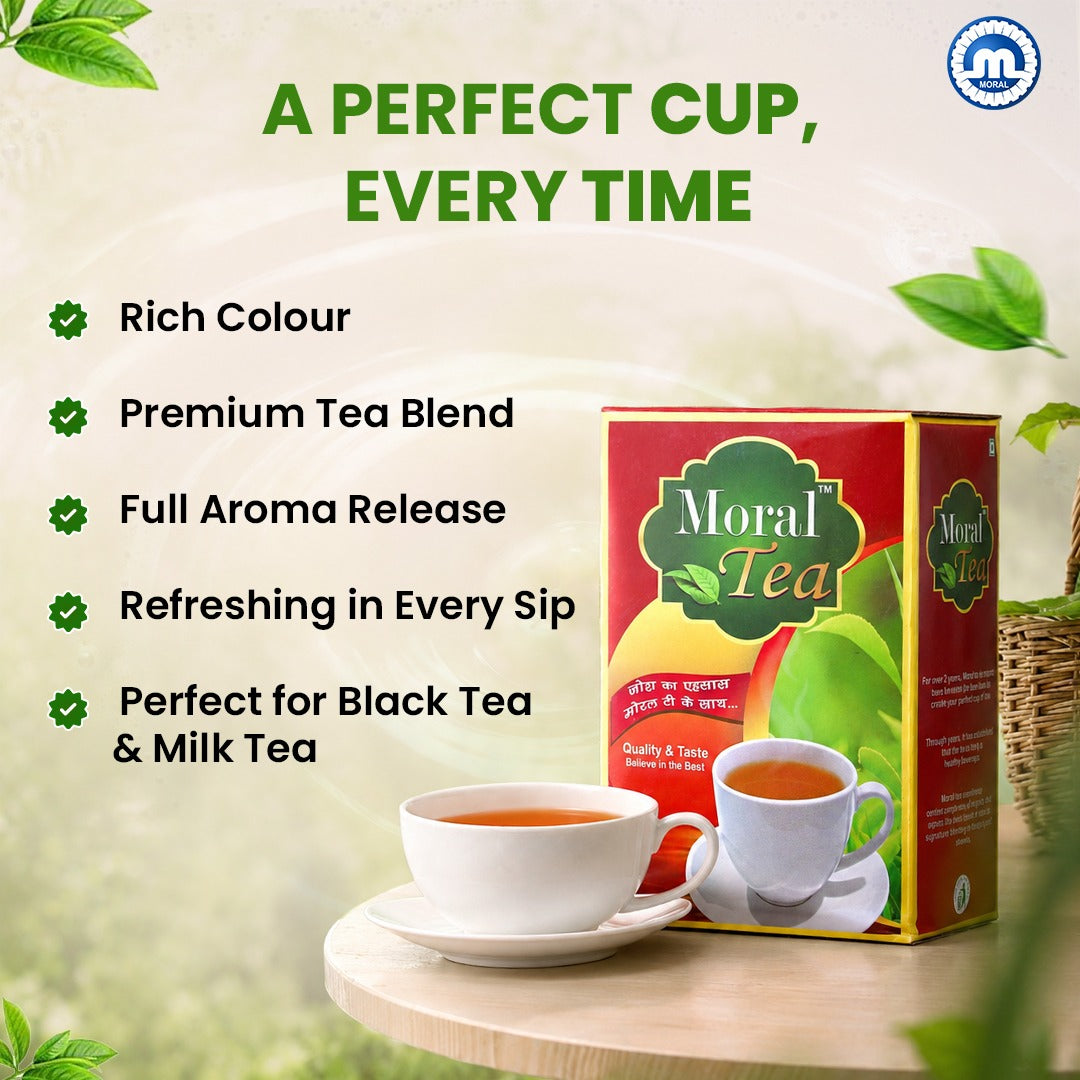 Moral Premium Natural Tea | Rich Aroma & Strong Taste | 500g