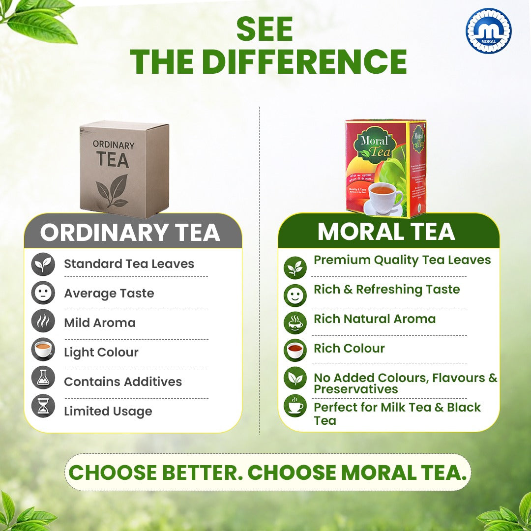 Moral Premium Natural Tea | Rich Aroma & Strong Taste | 500g