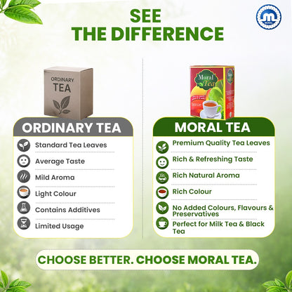 Moral Premium Natural Tea | Rich Aroma & Strong Taste | 500g