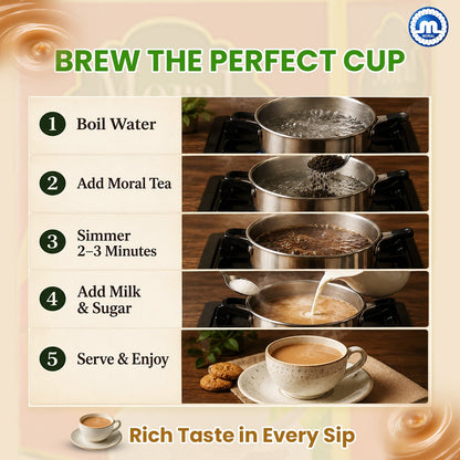 Moral Premium Natural Tea | Rich Aroma & Strong Taste | 500g