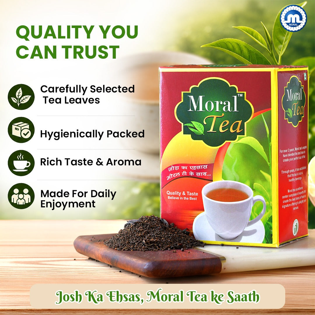 Moral Premium Natural Tea | Rich Aroma & Strong Taste | 500g