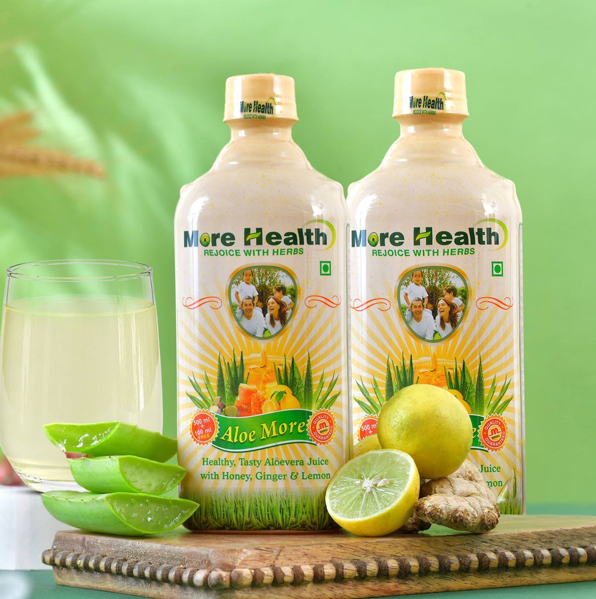 Aloe More Aloe Vera Juice | Infused with Ginger, Lemon & Honey